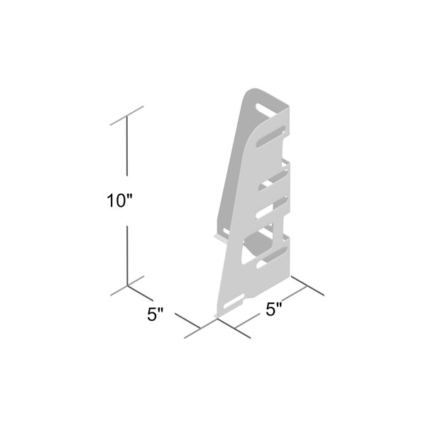 Symple Stuff Dorado Bolt On Bed Frame Bracket Bed Frame Brackets